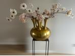 Toetervaas met bloemen - 37x37 cm, Overige materialen, Overige kleuren, Nieuw, Ophalen of Verzenden