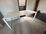 Wit bureau, handmatig verstelbaar, 80x180cm, Ophalen, Gebruikt