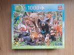 King Puzzel Jungle Party 1000 stukjes, Ophalen of Verzenden, 500 t/m 1500 stukjes, Zo goed als nieuw, Legpuzzel