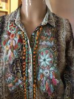 ANTICA SARTORIA blouse met kralen maat s origineel ZGAN, G, Bruin, Ophalen of Verzenden, Zo goed als nieuw