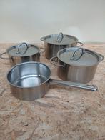 RVS Gero Pannenset - 4 Delig - Zo goed als nieuw, Huis en Inrichting, Keuken | Potten en Pannen, Onbekend, Pannenset, Ophalen of Verzenden