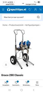 Graco  290 classic spuit, Doe-het-zelf en Verbouw, Schildersmaterialen, Ophalen of Verzenden, Zo goed als nieuw, Verfspuit of Verfpomp
