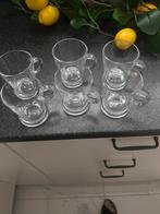 Set van 6 Glazen Kopjes met Oor Senseo, Huis en Inrichting, Keuken | Servies, Ophalen, Glas of Glazen, Effen, Glas