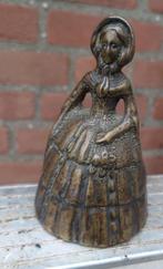 19de-eeuwse Engelse bronzen tafelbel, Elegante dame, Antiek en Kunst, Ophalen of Verzenden
