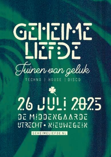 Geheime liefde Tuinen van geluk 26-7-25 Nieuwegein, Tickets en Kaartjes, Evenementen en Festivals