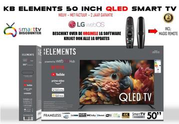 KB ELEMENTS 50 INCH QLED SMART TV beschikbaar voor biedingen