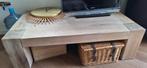Massief Eiken Salontafel 120x80, Huis en Inrichting, Tafels | Salontafels, 100 tot 150 cm, Eikenhout, Minder dan 50 cm, Rechthoekig