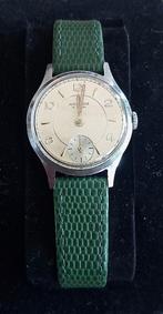 Junghans - 1950-1959, Overige merken, Staal, Ophalen of Verzenden, Leer