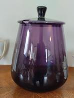 Grote Art deco glazen bowl kan, Huis en Inrichting, Keuken | Potten en Pannen, Ophalen of Verzenden, Zo goed als nieuw, Glas, Pot, Bus of Blik