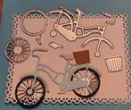 Leuke stans snijmallen fiets met mand, Ophalen of Verzenden, Zo goed als nieuw, Overige thema's, Pons of Mal