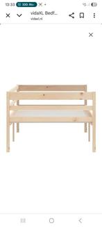 Houten bed 1 persoon NIEUW, Ophalen, Eenpersoons, Nieuw, Minder dan 160 cm