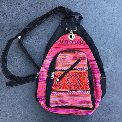 Schoudertas handgemaakt en tevens rugtas, multi functioneel, Sieraden, Tassen en Uiterlijk, Tassen | Schoudertassen, Nieuw, Overige kleuren