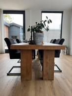 eettafel teak hout, Huis en Inrichting, Tafels | Eettafels, Ophalen, Gebruikt, Teakhout, 200 cm of meer