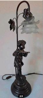 Prachtige antieke lamp bronslook
Jongen met fluit, Ophalen of Verzenden