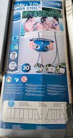 Zwembad Bestway Power Steel 404x201x100 cm - weinig gebruikt, Ophalen, 200 tot 300 cm, 80 tot 120 cm, Zo goed als nieuw