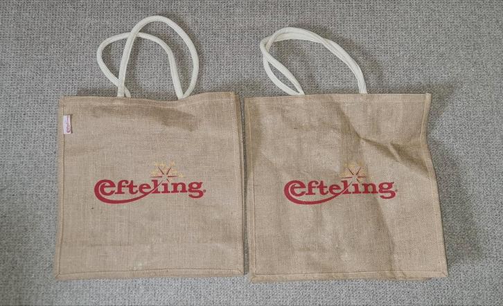 2 x Efteling Jute Tassen - Big Shopper, Verzamelen, Efteling, Zo goed als nieuw, Ophalen of Verzenden