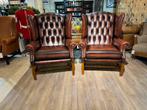 2 X ENGELSE SPringvale XL CHESTERFIELD OORFAUTEUILS, Ophalen of Verzenden, Nieuw, 75 tot 100 cm