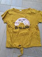 Nieuw knoop shirt korte mouw "see the good" 122/128, Meisje, Nieuw, Ophalen of Verzenden, Shirt of Longsleeve