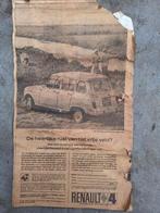 Renault 4 Luxe/Export/Parisienne advertentie jaren 60, Ophalen of Verzenden, Gebruikt, Auto's