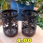 Zwarte Accessoires - Kandelaars & Decoratie, Huis en Inrichting, Woonaccessoires | Kandelaars en Kaarsen, Ophalen, Gebruikt, Zwart
