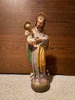 Beeld Sint Jozef met het Kind Jezus - 44cm, Antiek en Kunst, Antiek | Religie, Ophalen