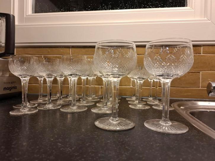 Amsterdams kristallen glazen, Verzamelen, Glas en Borrelglaasjes, Gebruikt, Overige typen, Ophalen