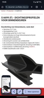 S6699 deur rubber afdichtings  renovatie tochtstrip, Ophalen of Verzenden, Nieuw, Overige typen