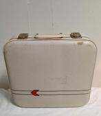 Vintage vliegtuig koffertje jaren 70 koffer offwhite, Sieraden, Tassen en Uiterlijk, Koffers, Ophalen, Gebruikt, Hard kunststof