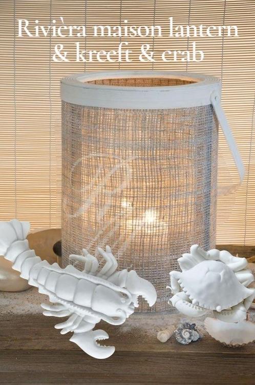 Rivièra maison RM lantern & RM kreeft & RM crab, Huis en Inrichting, Woonaccessoires | Kandelaars en Kaarsen, Ophalen of Verzenden