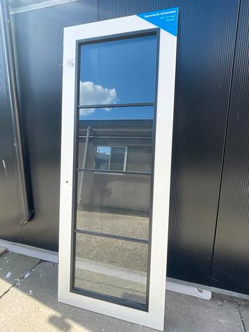 Glazen Binnendeur - Wit/Zwart nieuw hoogte 232 cm beschikbaar voor biedingen
