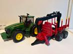 Bruder Tractor met Boomstam Aanhanger, Ophalen, Gebruikt, Jongen of Meisje