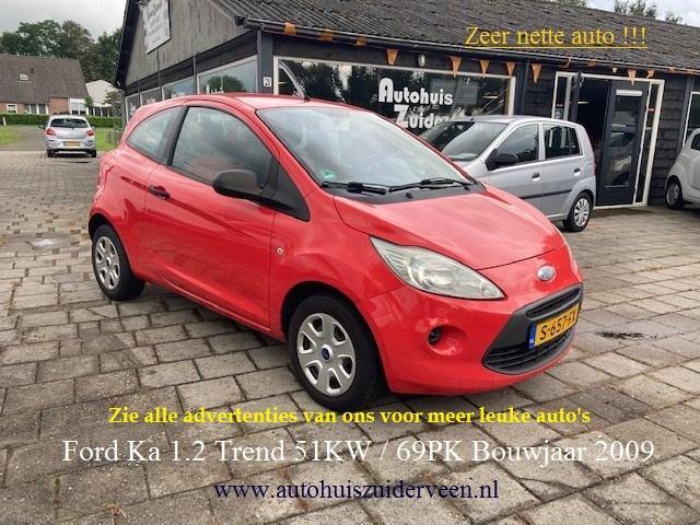 FORD Ka 1.2 51KW 2009 Trend Zéér Nette Auto !, Auto's, Ford, Bedrijf, Te koop, Ka, ABS, Airbags, Alarm, Boordcomputer, Centrale vergrendeling