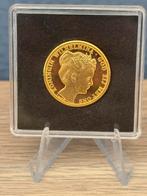 Munt koningin wilhelmina verguld, Ophalen of Verzenden, Zilver