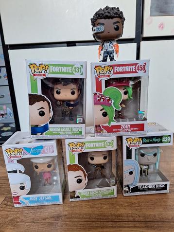 5 Funko Pops: Fortnite, Rick & Morty, Judy Jetson beschikbaar voor biedingen