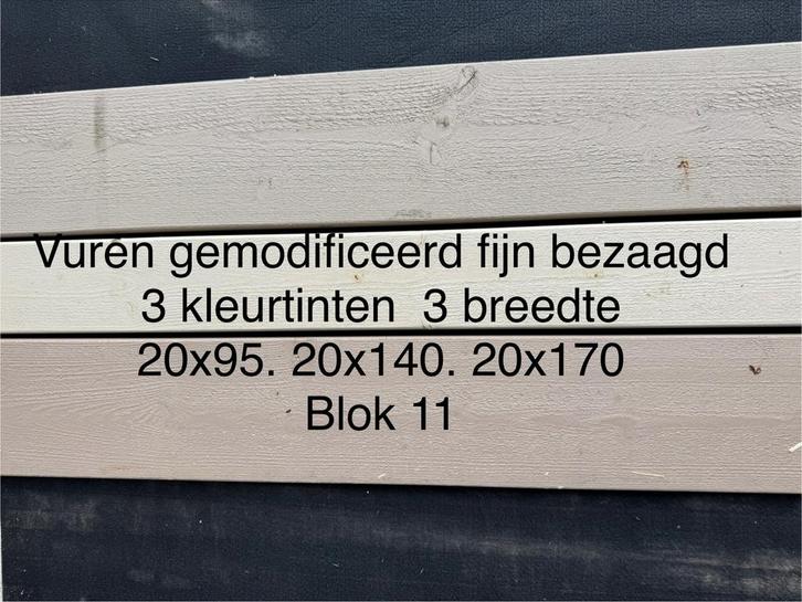 Gemodificeerd Vuren Bekleding - 3 Breedtes, 3 Kleuren, Doe-het-zelf en Verbouw, Hout en Planken, Nieuw, Plank, Vuren, Minder dan 200 cm