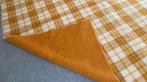 vintage scheerwollen deken XL, 185 * 245 cm, geruit patroon, Ophalen of Verzenden, Gebruikt