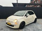 Fiat 500 1.4 16V 73KW C 2008 parelmoer Wit, Auto's, Voorwielaandrijving, 101 pk, 31 €/maand, 4 cilinders