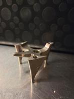 Vintage BMF Nagel Vogelvlucht Kandelaars, Ophalen, Gebruikt, Metaal, Grijs