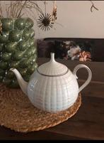 💝 Vintage HUTSCHENREUTHER LUCINA theepot 1L wit zilver, Ophalen of Verzenden