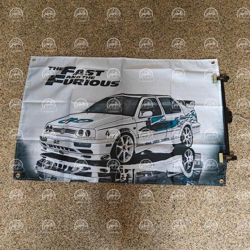 Vento jetta mk2 the fast and the furious vlag banner, Auto diversen, Auto-accessoires, Nieuw, Ophalen of Verzenden