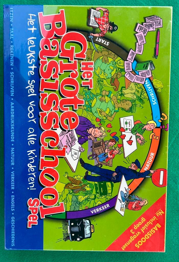 Het grote basisschool spel, Hobby en Vrije tijd, Gezelschapsspellen | Bordspellen, Nieuw, Drie of vier spelers, Ophalen of Verzenden