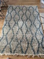 Vloerkleed 160x230 Wit-blauwgeruit, Huis en Inrichting, Gebruikt, Normaal, 150 tot 200 cm, 200 cm of meer