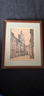 Originele pentekening Helpoort Maastricht – John de Jong, Antiek en Kunst, Kunst | Tekeningen en Foto's, Ophalen of Verzenden