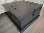 Zwarte Grenen Salontafel met Opbergruimte, Huis en Inrichting, Woonaccessoires | Kisten, Gebruikt, 100 tot 150 cm, Ophalen of Verzenden