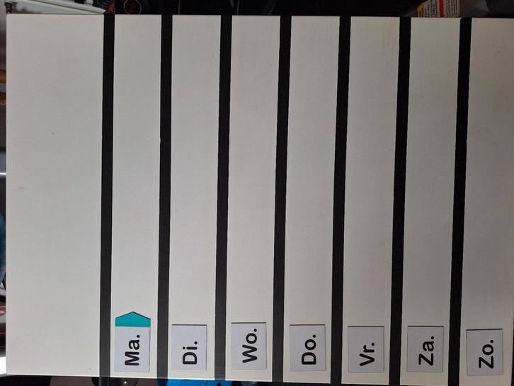 Planbord/whiteboard met pictogrammen, Kinderen en Baby's, Overige Kinderen en Baby's, Gebruikt, Ophalen