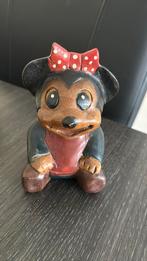 Houten vintage beeld disney  Minnie mouse, Ophalen of Verzenden, Mickey Mouse, Beeldje of Figuurtje