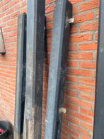 Antraciet Schuttingpalen, Tuin en Terras, Palen, Balken en Planken, Ophalen, Gebruikt, Minder dan 180 cm, Palen