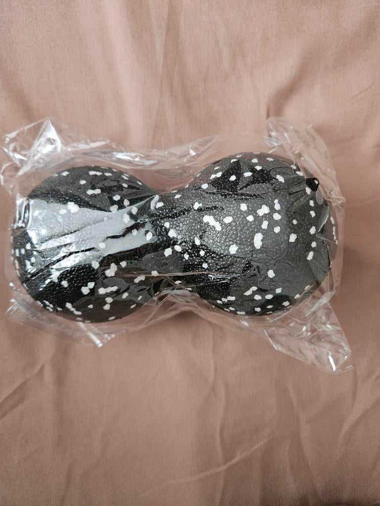 Zwarte Massagebal met Witte Stippen - Nieuw, 3 tot 5 cm, Minder dan 80 cm, Nieuw, Tailleriem