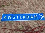 Amsterdam wegwijzer anwb bord voor tuin zuipkeet mancave, Ophalen, Reclamebord