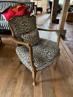 Unieke Retro tijgerprint fauteuil, Huis en Inrichting, Fauteuils, Ophalen, Gebruikt, 50 tot 75 cm